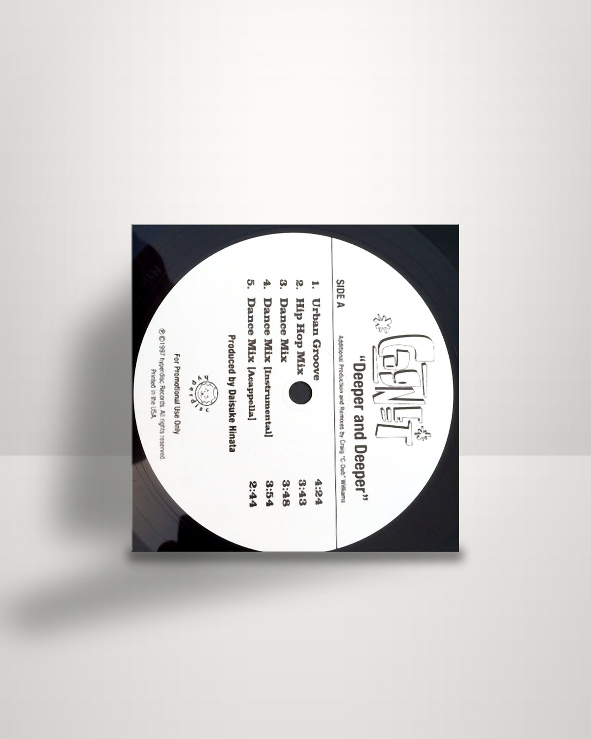 Cagnet – Deeper And Deeper - 12" - Hyperdisc Records US 1997