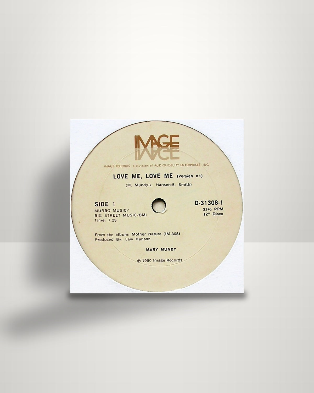 Mary Mundy – Love Me, Love Me - 12" - Image Records US 1980