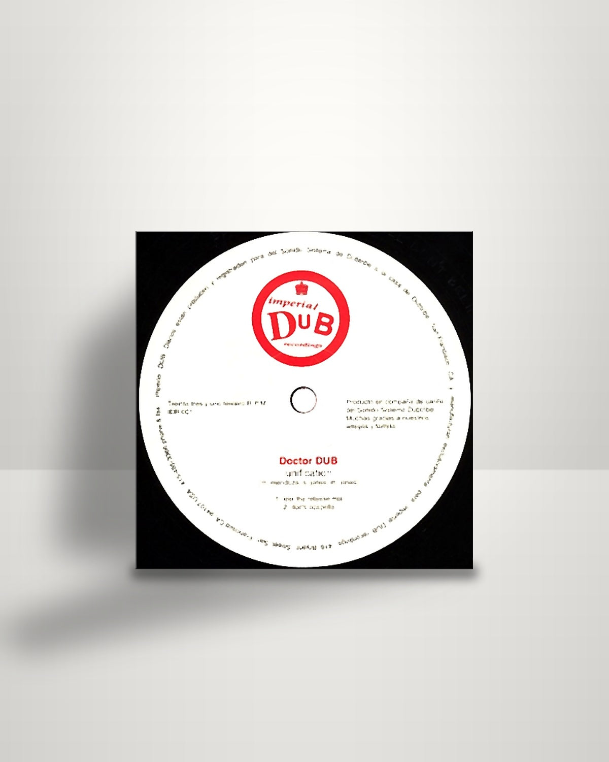 Doctor DUB – Unification - 12" - Imperial Dub Recordings US 1996