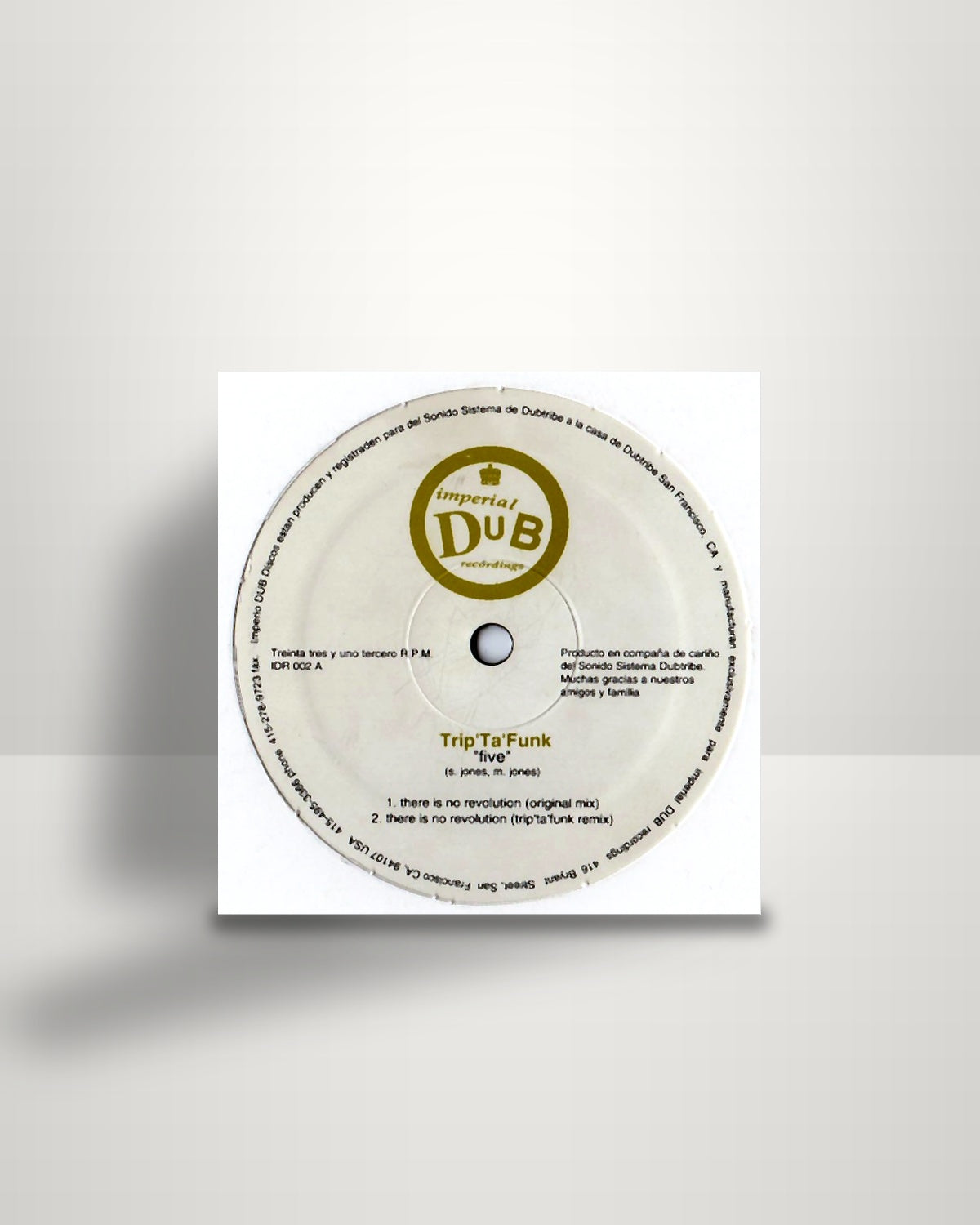 Trip 'ta' Funk – Five - 12" - Imperial Dub Recordings US 1996
