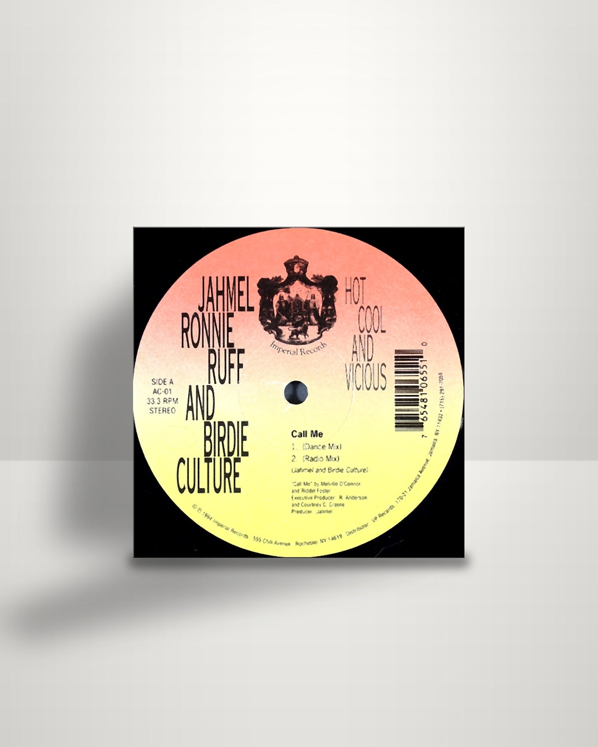 Jahmel, Ronnie Ruff And Birdie Culture – Hot Cool And Vicious - 12" - Imperial Records US 1994