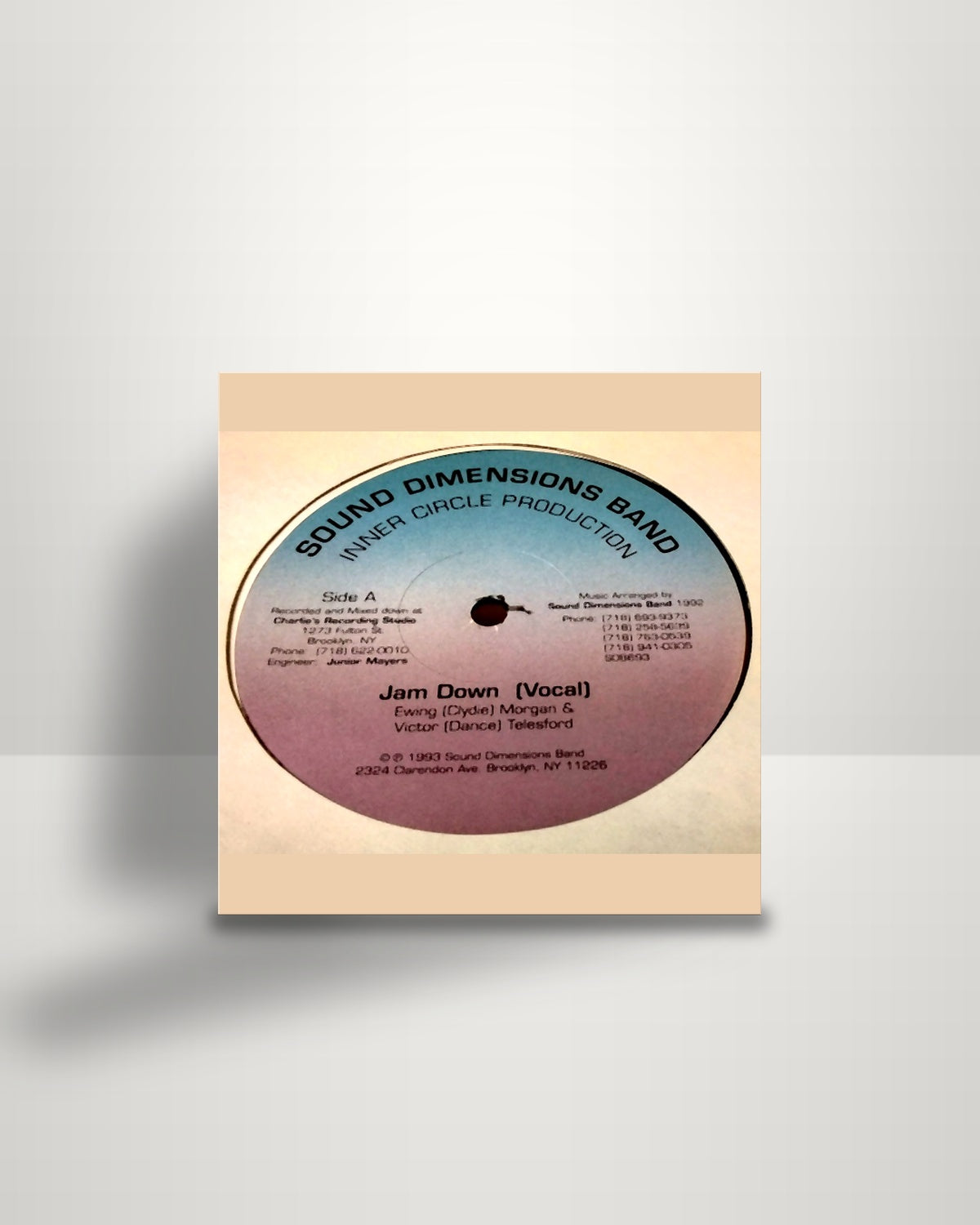 Sound Dimensions Band – Jam Down - 12" - Inner Circle Production US 1993