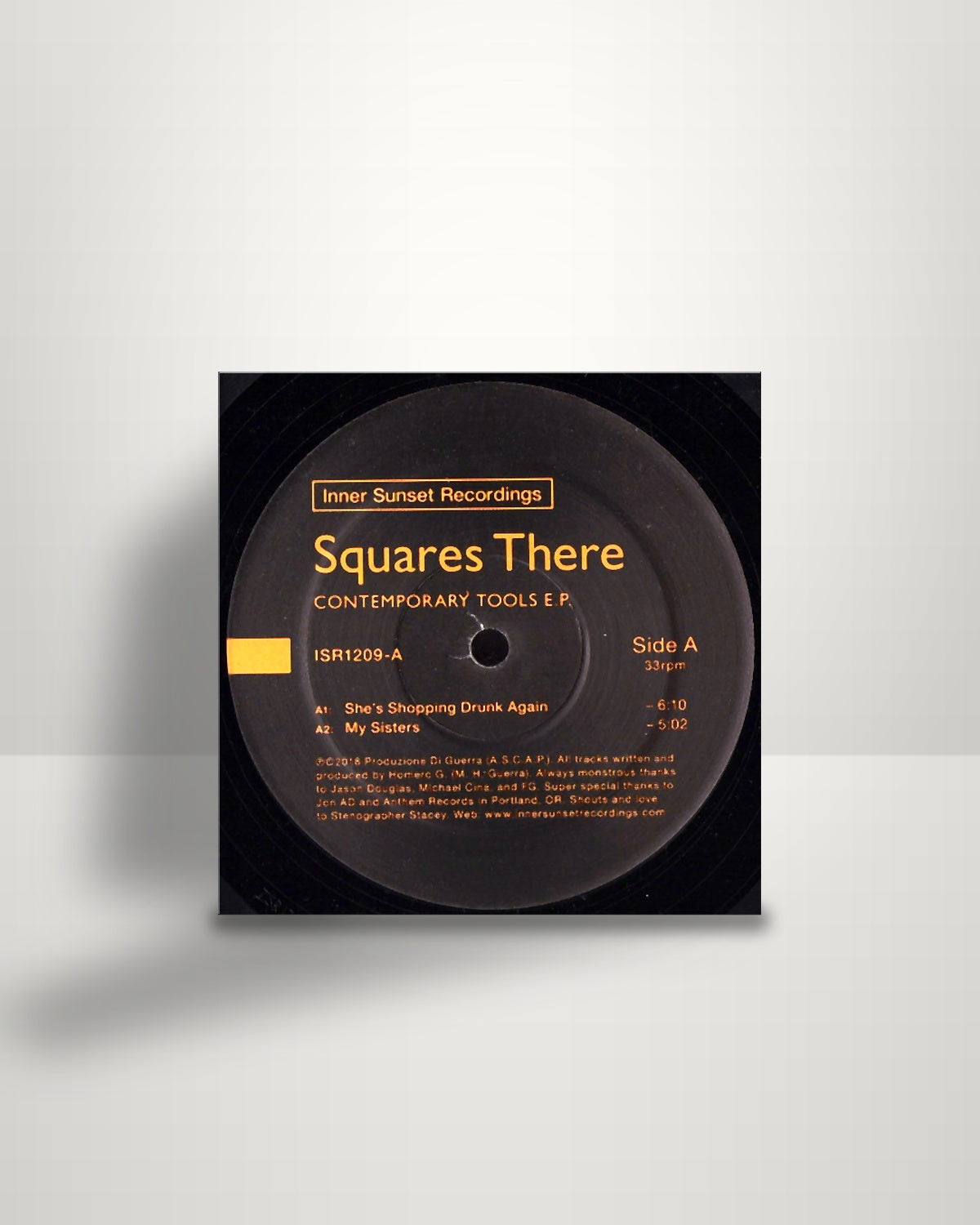 Squares There – Contemporary Tools E.P. - 12" - Inner Sunset Recordings US 2018