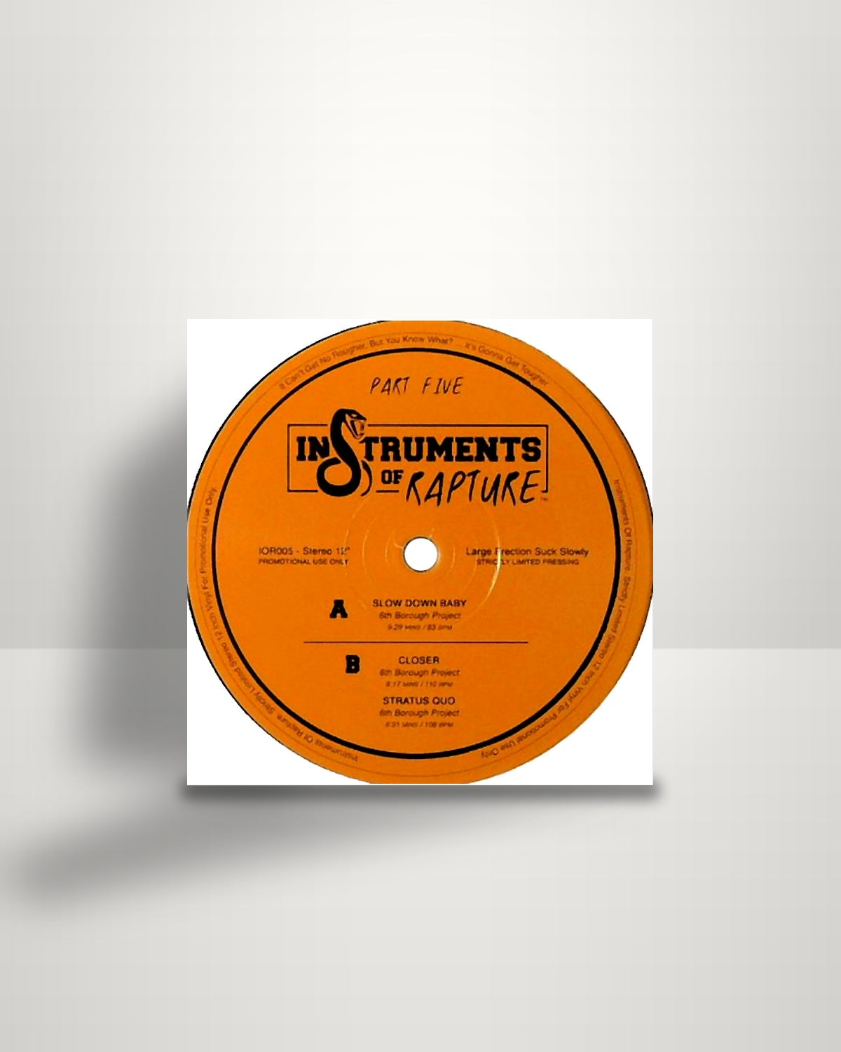 6th Borough Project – Part Five - 12" - Instruments Of Rapture UK 2010
