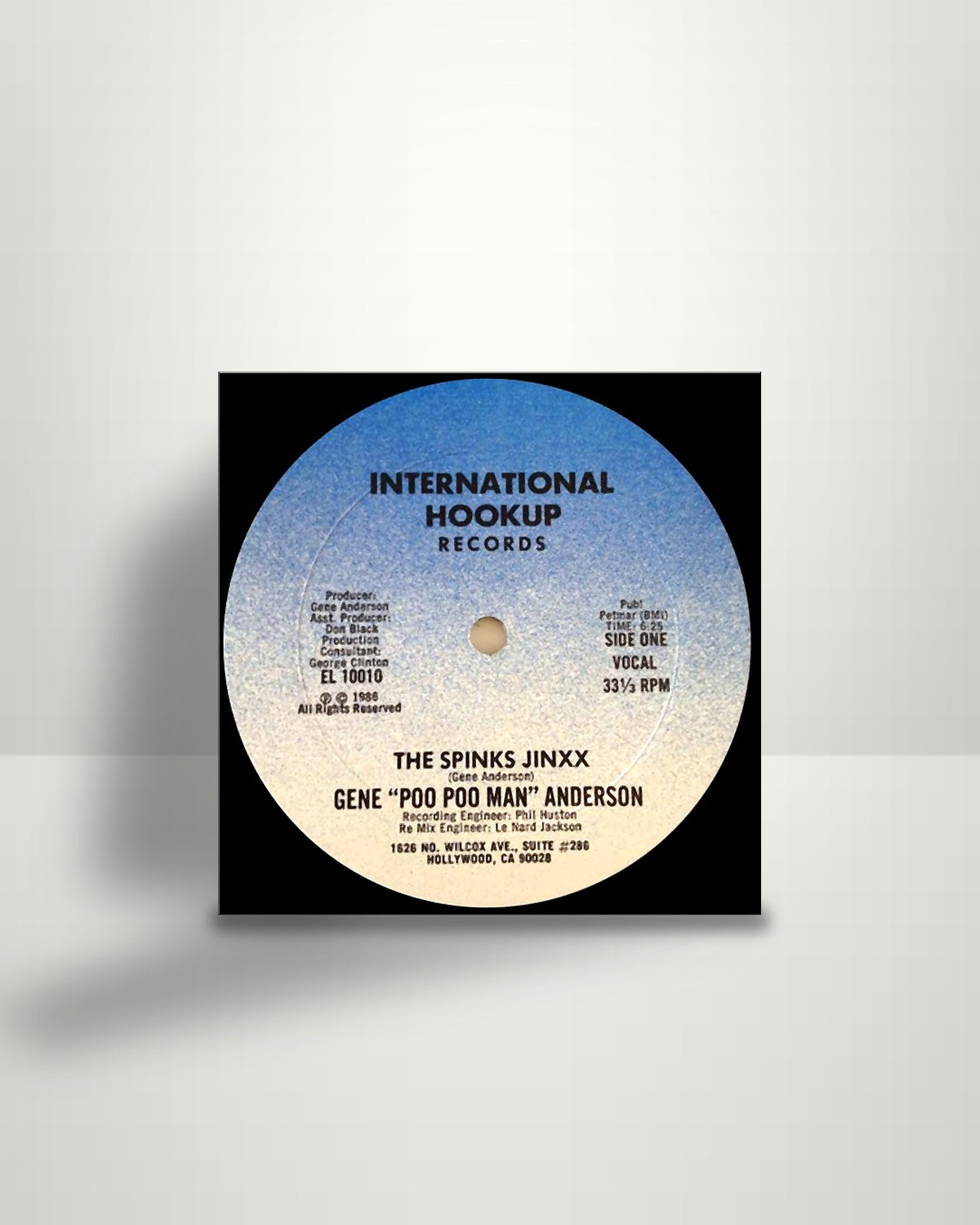 Gene Anderson – The Spinks Jinxx - 12" - International Hookup Records US 1986