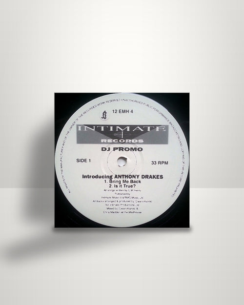 Anthony Drakes – Bring Me Back - 12" - Intimate Records UK