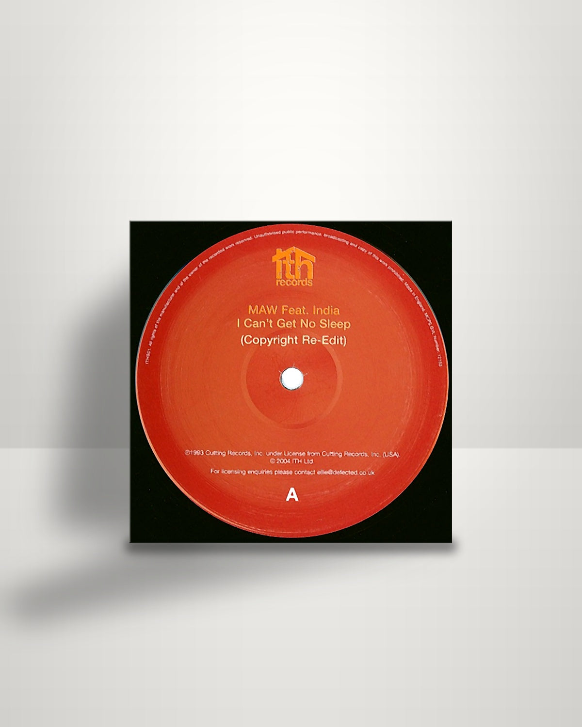 The Masters At Work Feat. India / Latin Project – I Can't Get No Sleep (Copyright Re-Edit) / Lei Lo Lai (MAW Mix B's Re-Edit) - 12" - ITH Records UK 2004