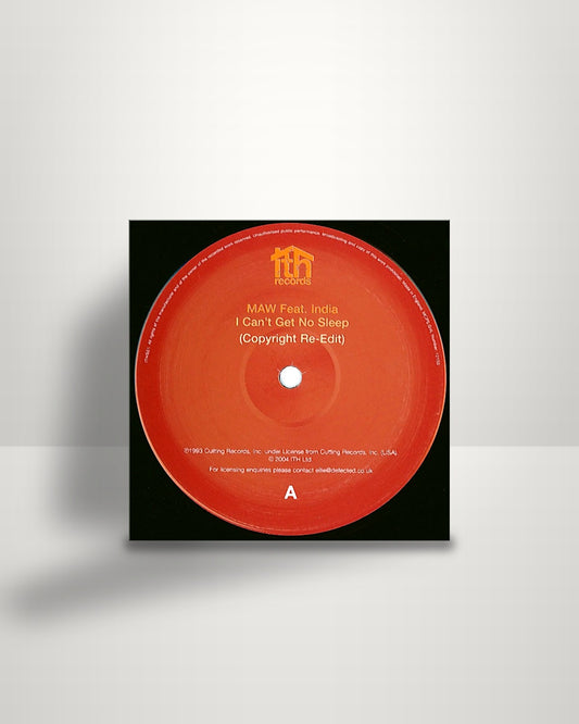 The Masters At Work Feat. India / Latin Project – I Can't Get No Sleep (Copyright Re-Edit) / Lei Lo Lai (MAW Mix B's Re-Edit) - 12" - ITH Records UK 2004