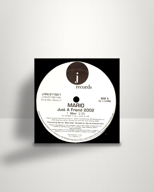 Mario – Just A Friend 2002 - 12" - J Records US 2002