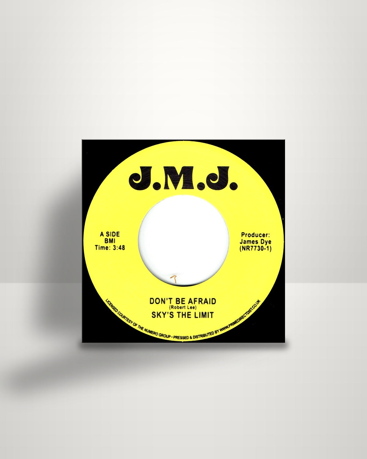 Sky's The Limit – Don't Be Afraid - 7" - J.M.J. UK 2022