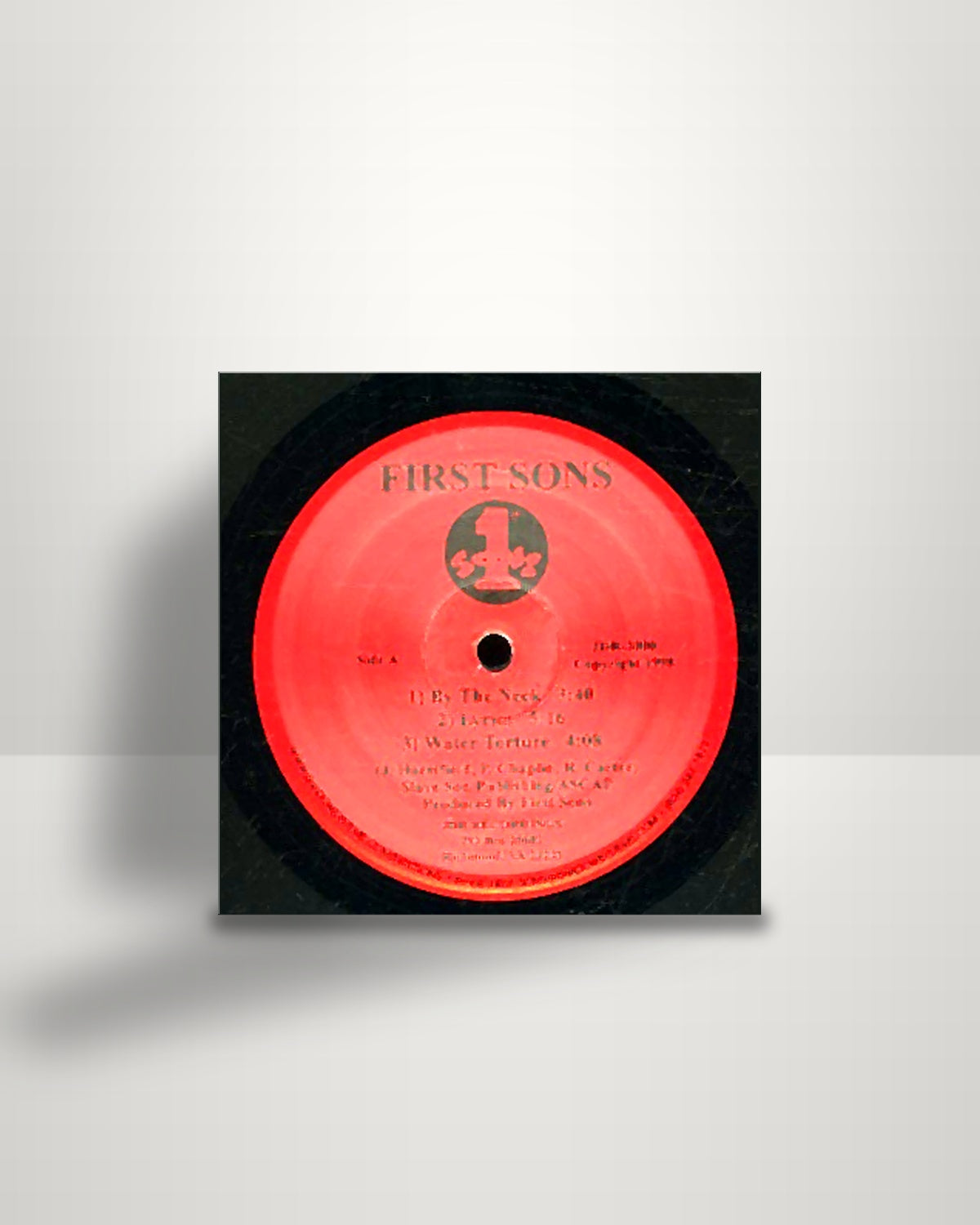 The First Sons – By The Neck / Lyrics / Water Torture - 12" - JDR Recordings US 1998