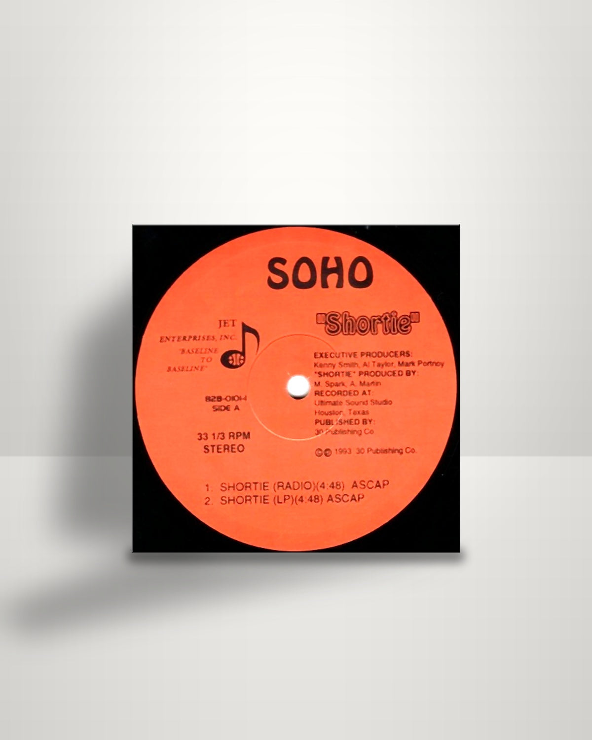 Soho – Shortie - 12" - Jet Enterprises, Inc. US 1993