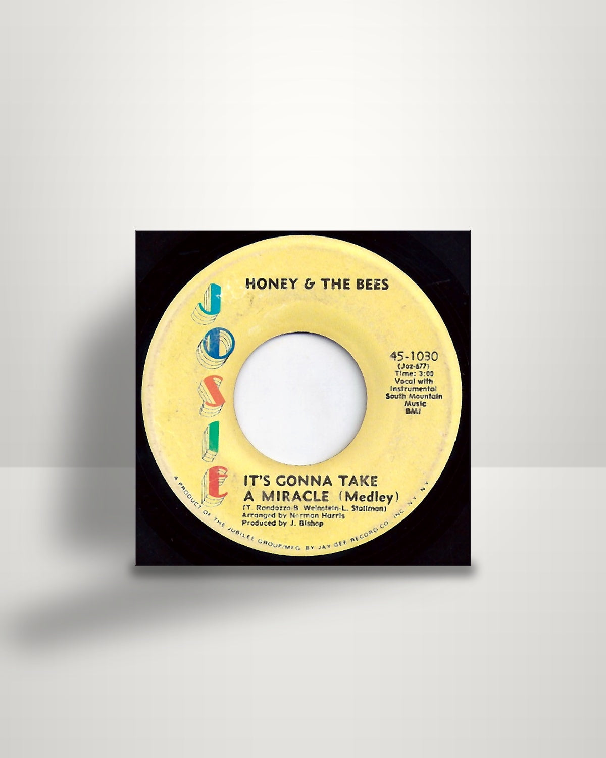Honey And The Bees – It's Gonna Take A Miracle (Medley) / What About Me - 7" - Josie US 1971