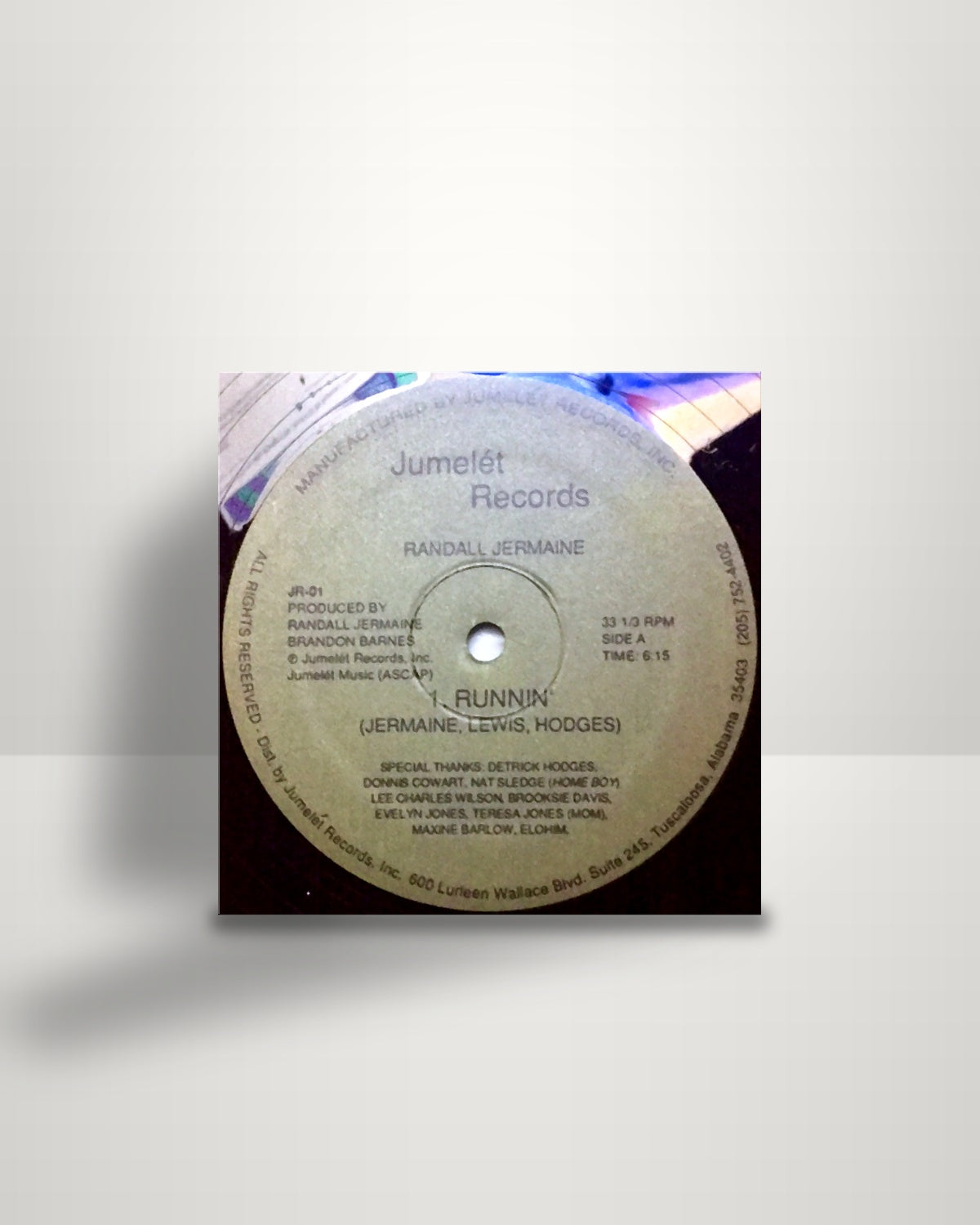 Randall Jermaine – Runnin' - 12" - Jumelét Records US 1985