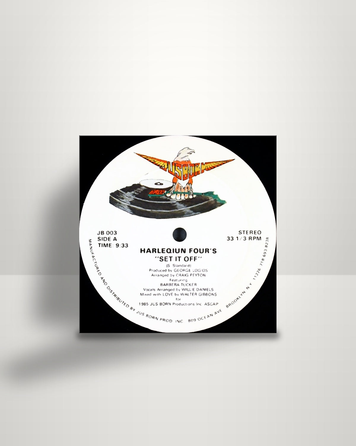 Harlequin Four's – Set It Off - 12" - Jus Born Records US 1985