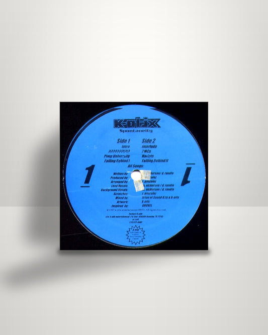 K-Otix – Spontaneity - 12" - K-Otix Entertainment US