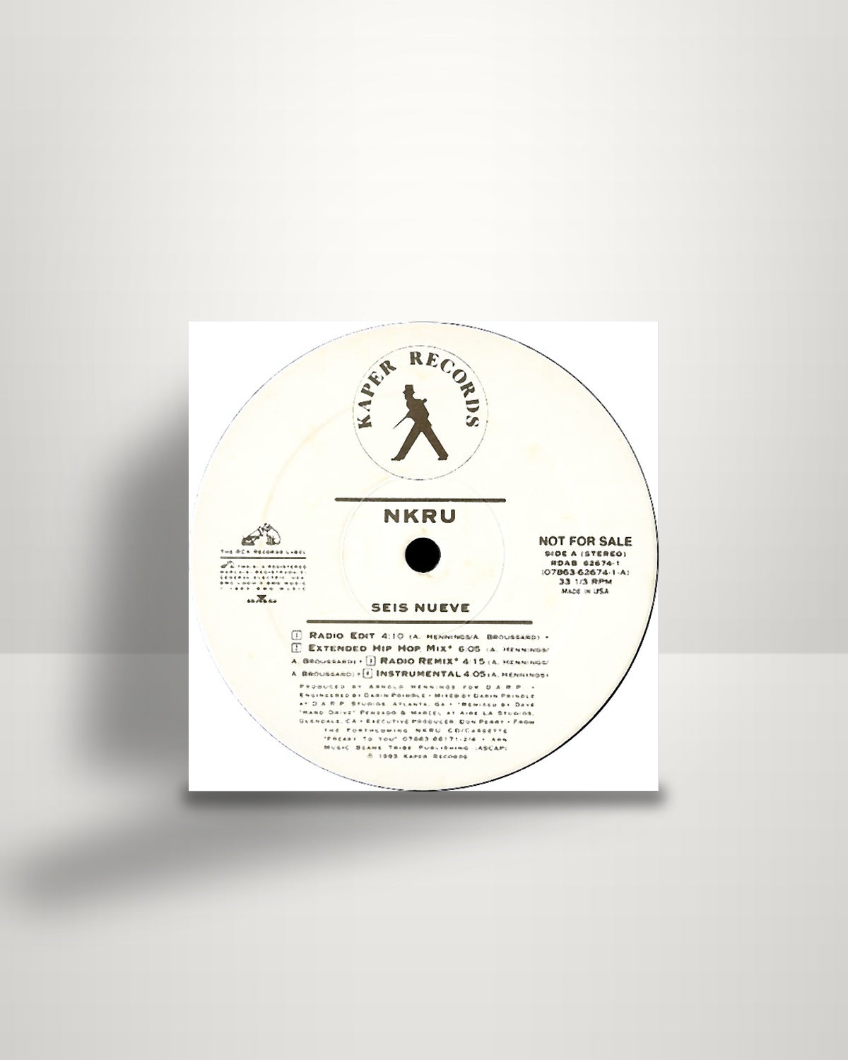 NKRU – Seis Nueve / Computer Love - 12" - Kaper Records US 1993