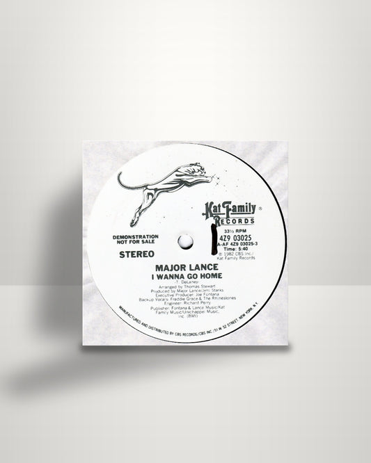 Major Lance – I Wanna Go Home - 12" - Kat Family Records US 1982