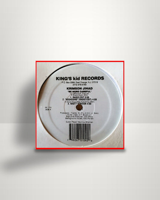 Krimson Jihad – Be More Careful / Assassins - 12" - King's Kid Records US 1995
