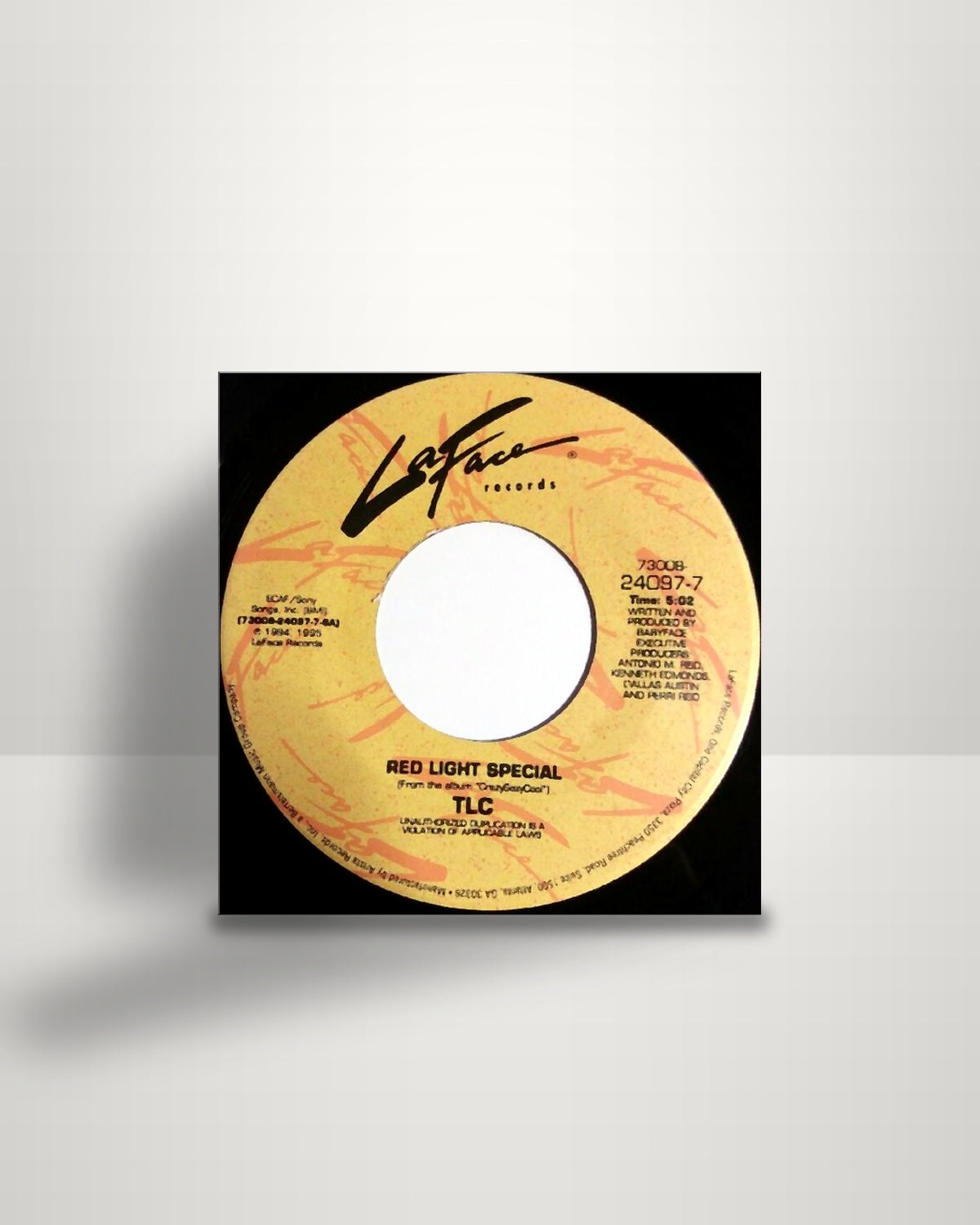 TLC – Red Light Special - 7" - LaFace Records US 1995