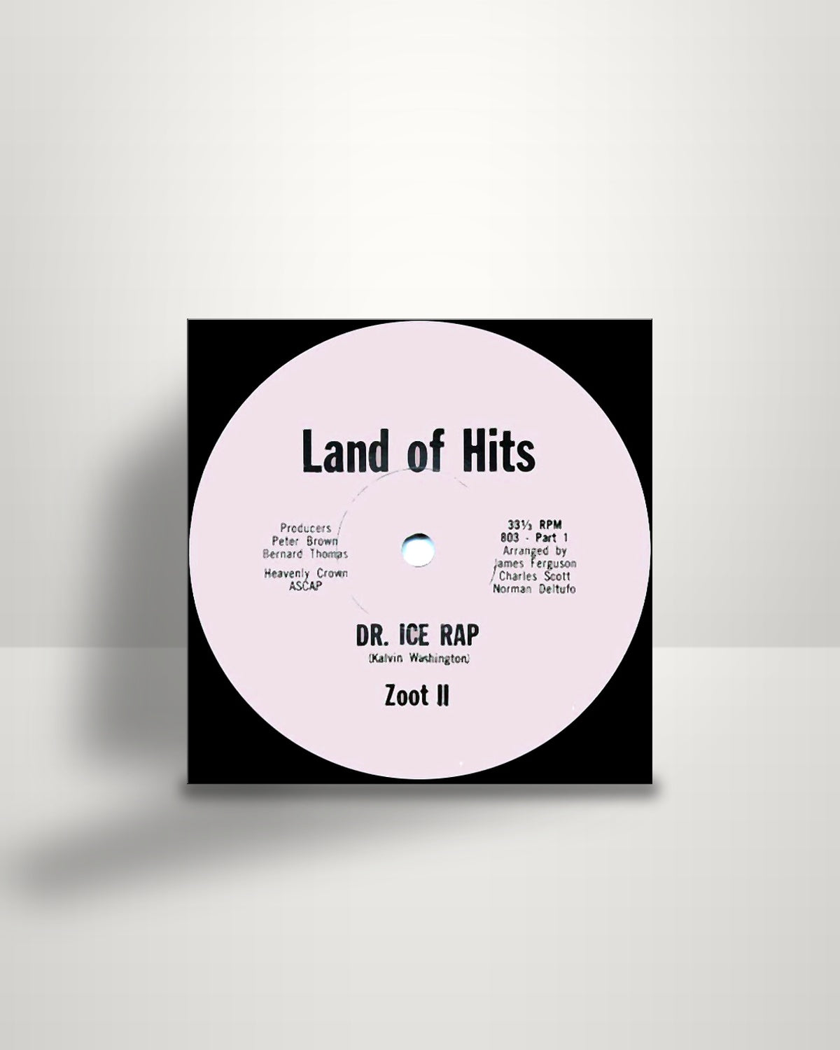 Zoot II – Dr. Ice Rap - 12" - Land Of Hits US 1980