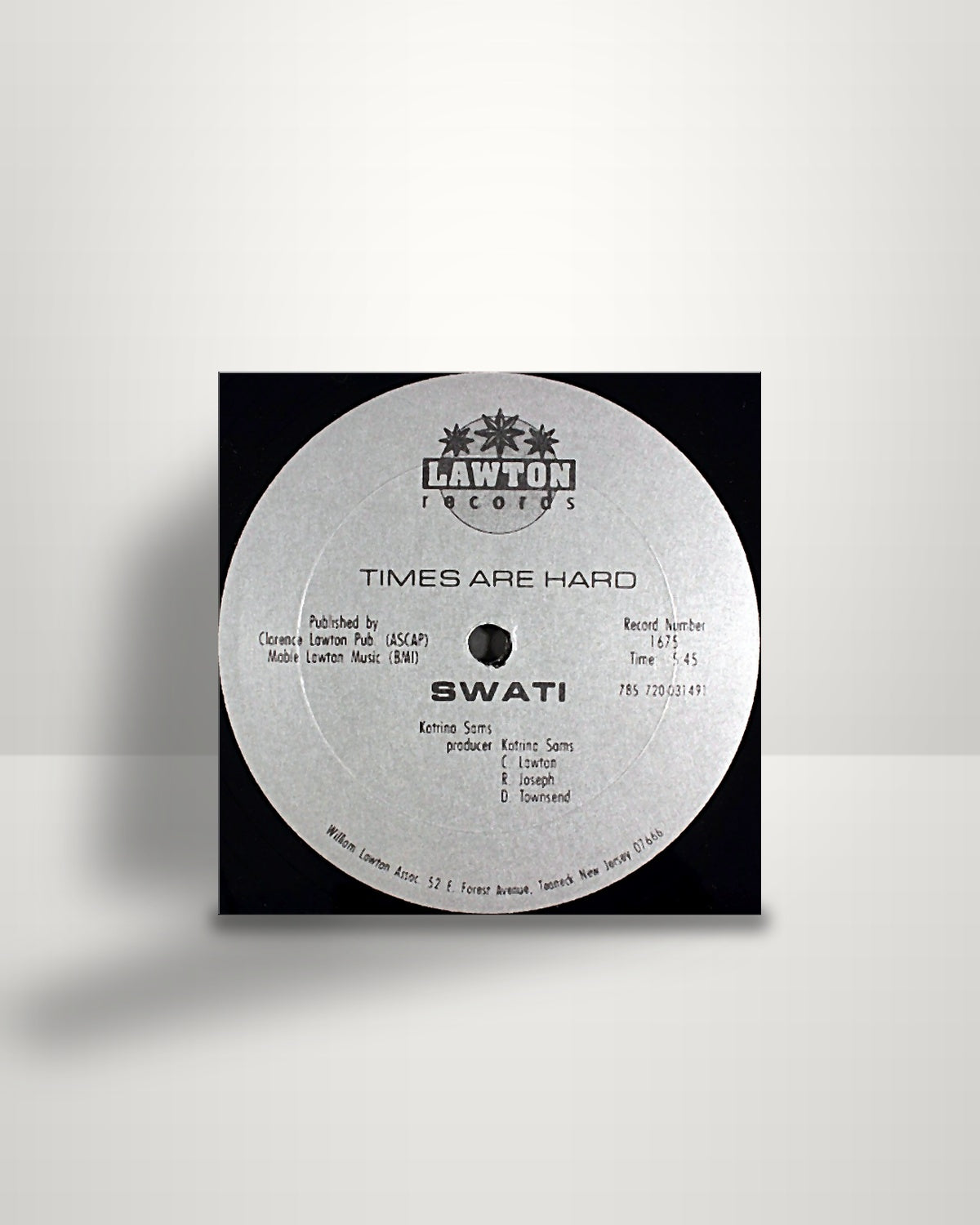 Swati – Times Are Hard - 12" - Lawton Records US 1994