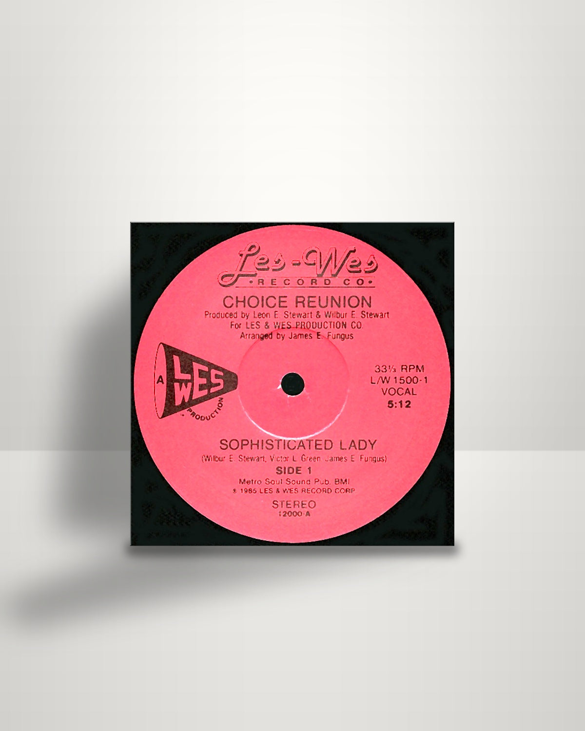 Choice Reunion – Sophisticated Lady - 12" - Les - Wes Record Co. US 1985