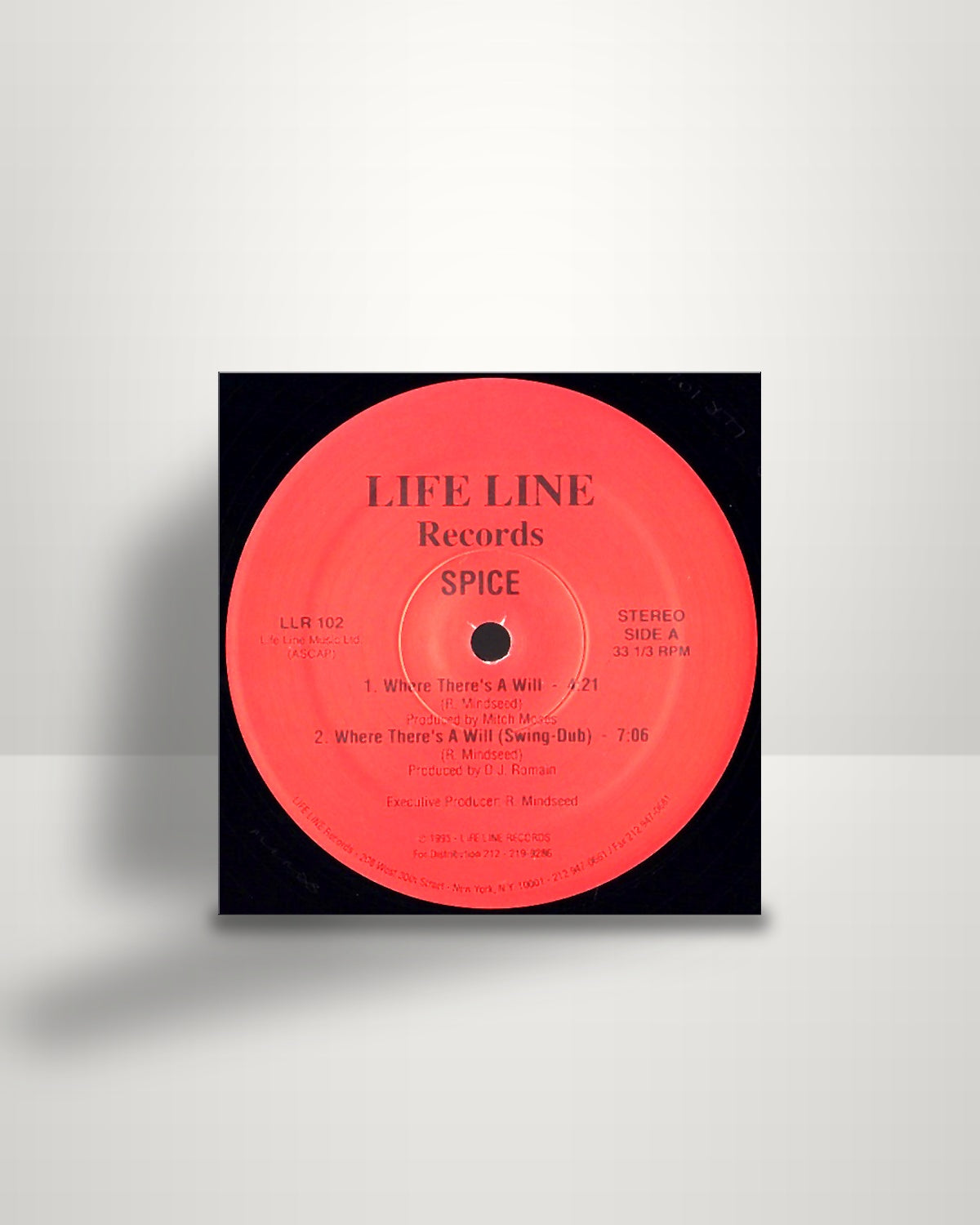 Spice – Where There's A Will - 12" - Life Line Records US 1995