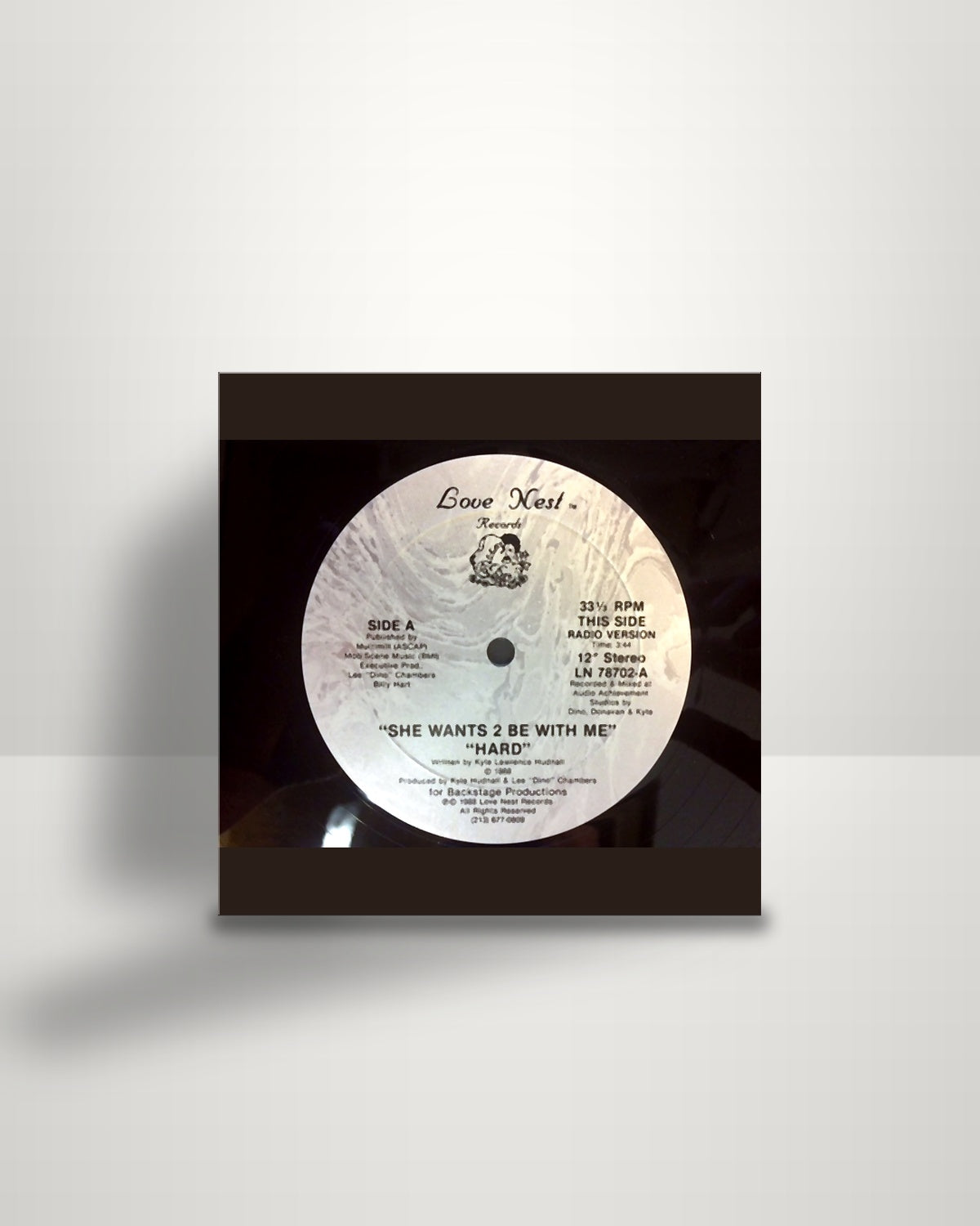 Hard – She Wants 2 Be With Me - 12" - Love Nest Records US 1988