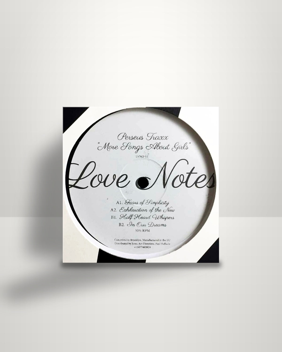 Perseus Traxx – More Songs About Girls - 12" - Love Notes US 2017