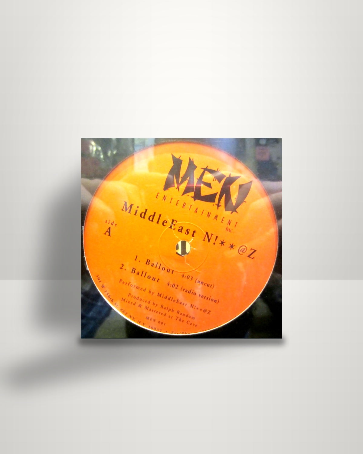 Middle East Niggaz – Ballout / Die 4 It - 12" - M.E.N Entertainment Inc. US