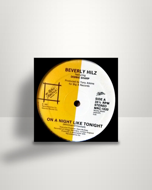 Beverly Hilz Featuring Debbie Sharp – On A Night Like Tonight - 12" - Macola Record Co. US 1986