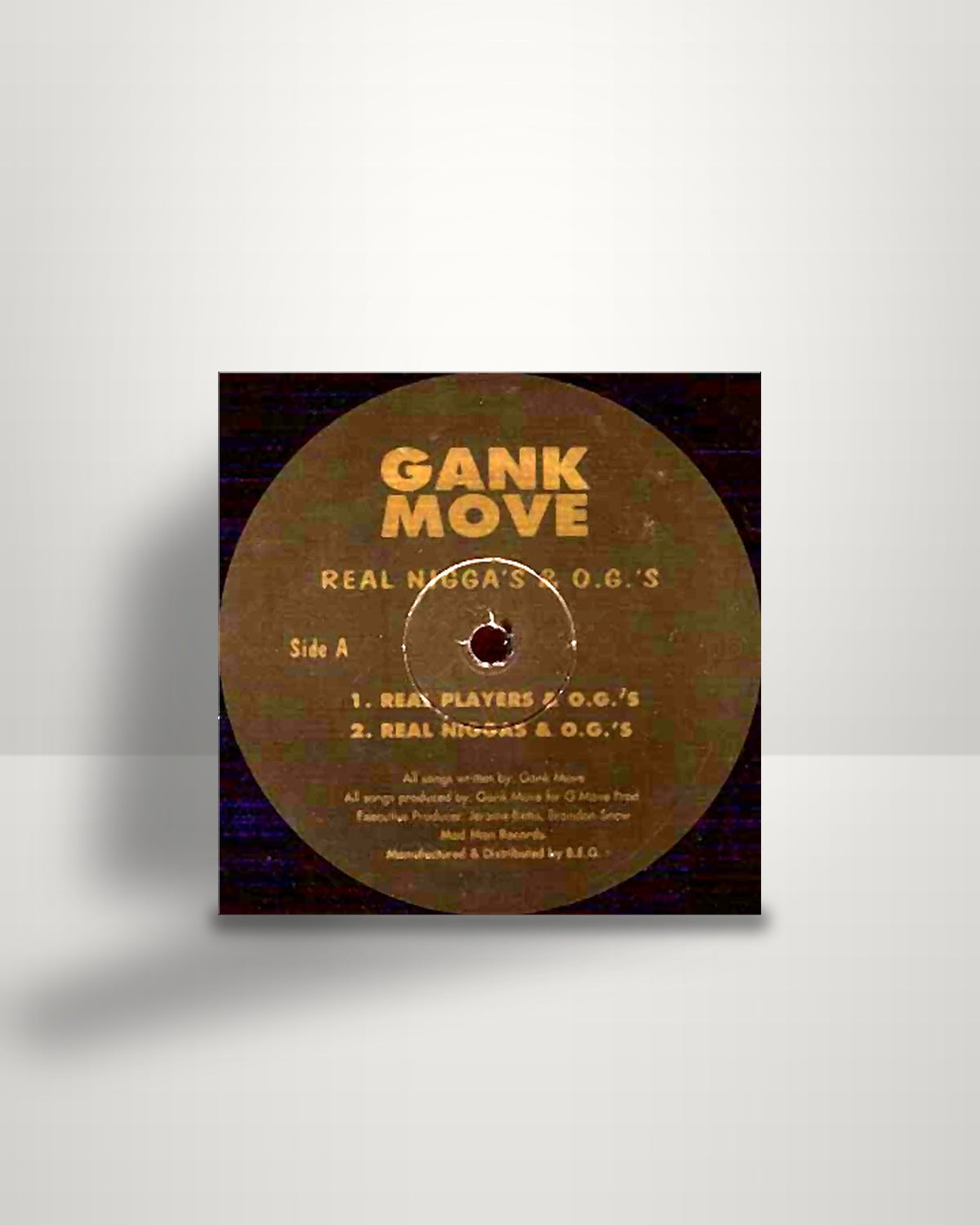Gank Move – Real Niggas & O.G.'s - 12" - Mad Man Records US 1994