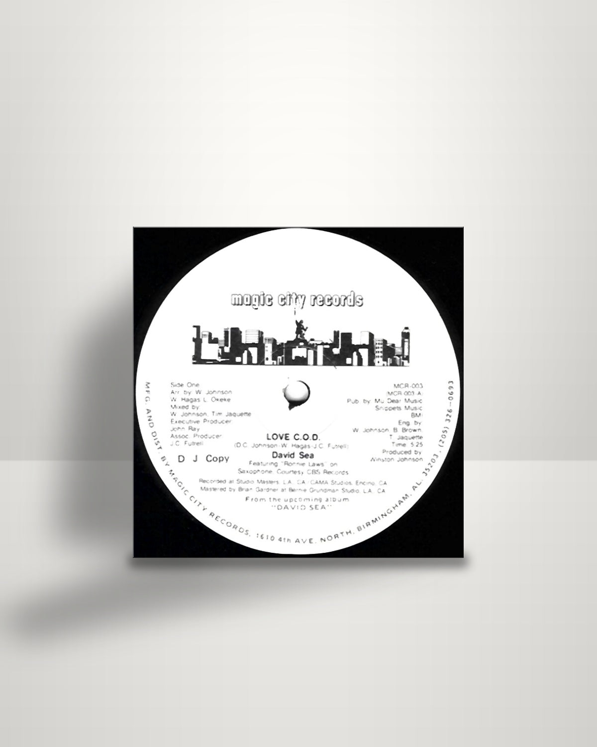 David Sea – Love C.O.D. - 12" - Magic City Records US 1986