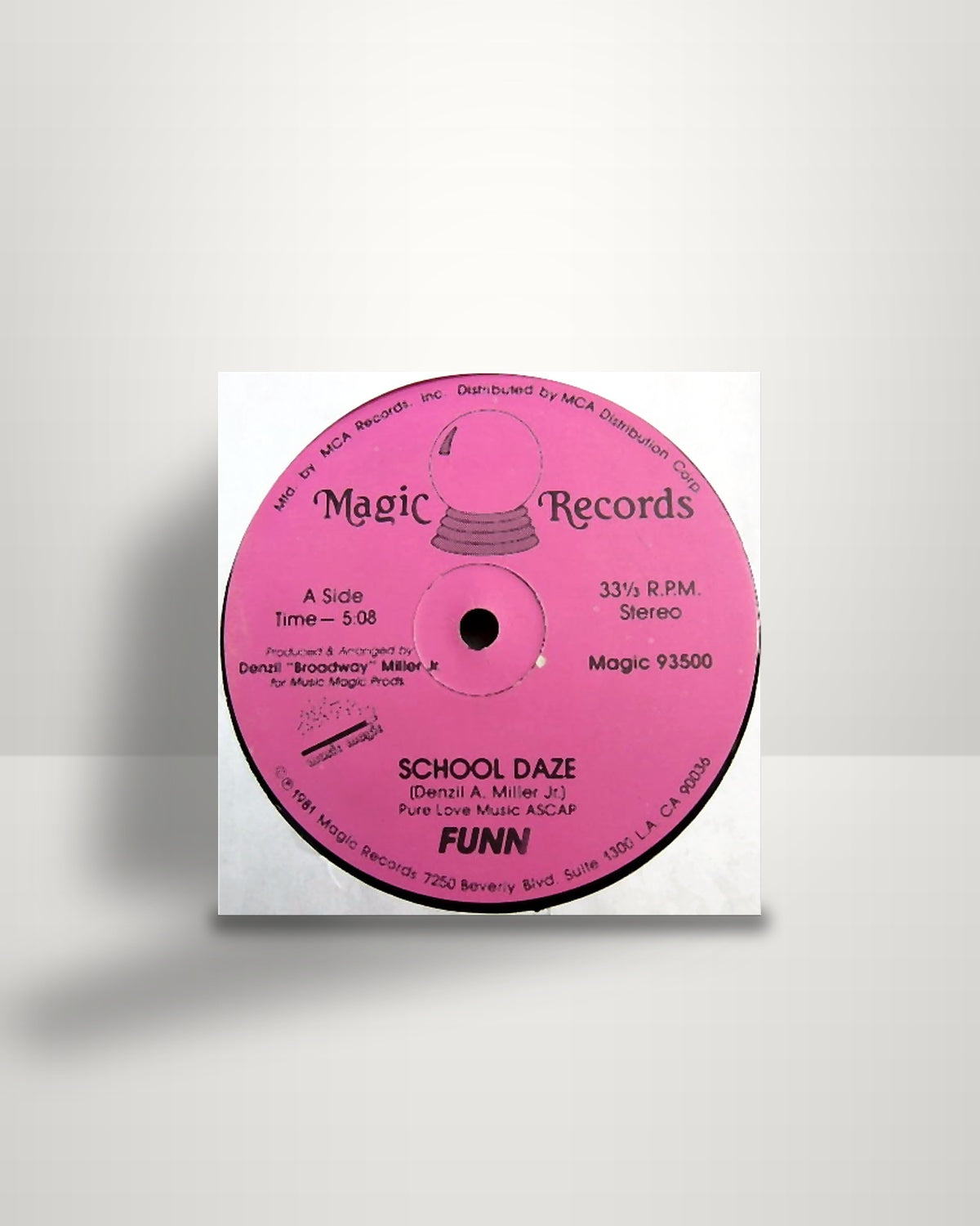 Funn – School Daze - 12" - Magic Records US 1981