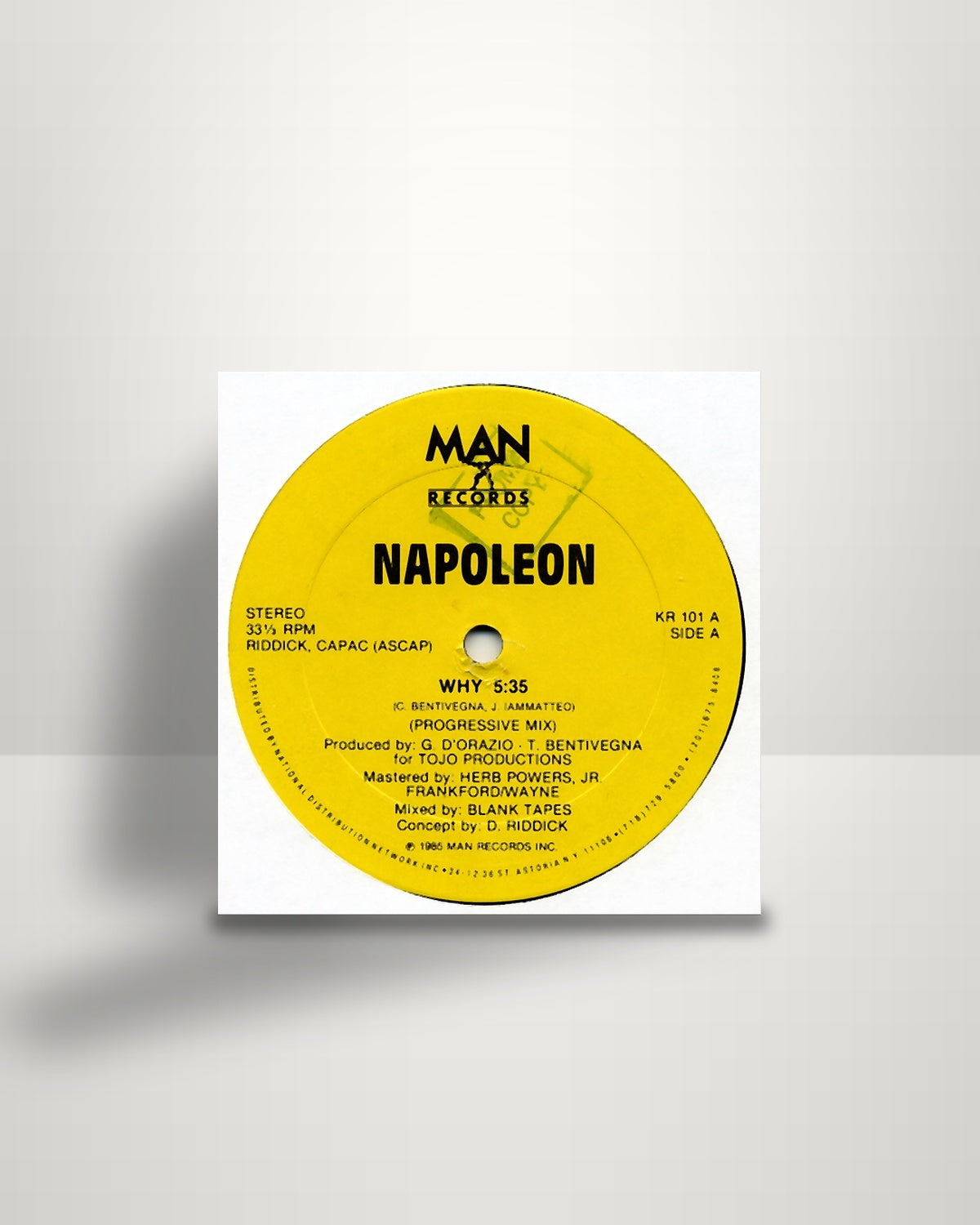 Napoleon – Why? - 12" - Man Records US 1985