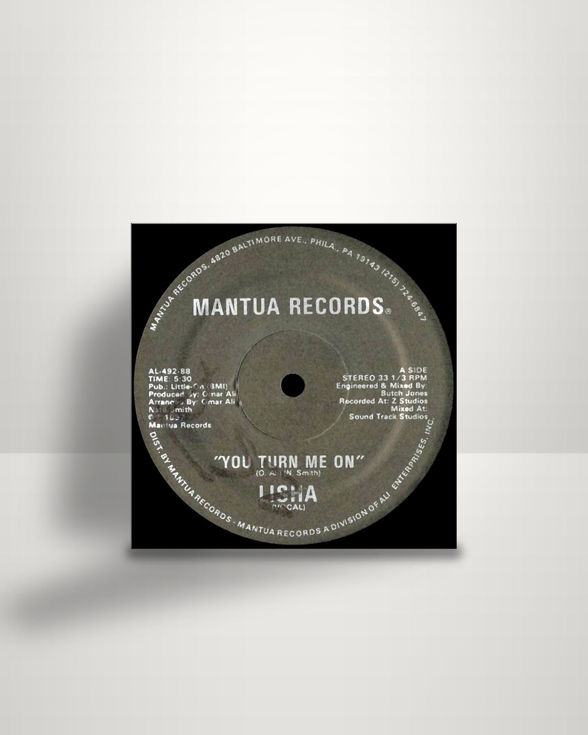 Lisha – You Turn Me On - 12" - Mantua Records US 1987