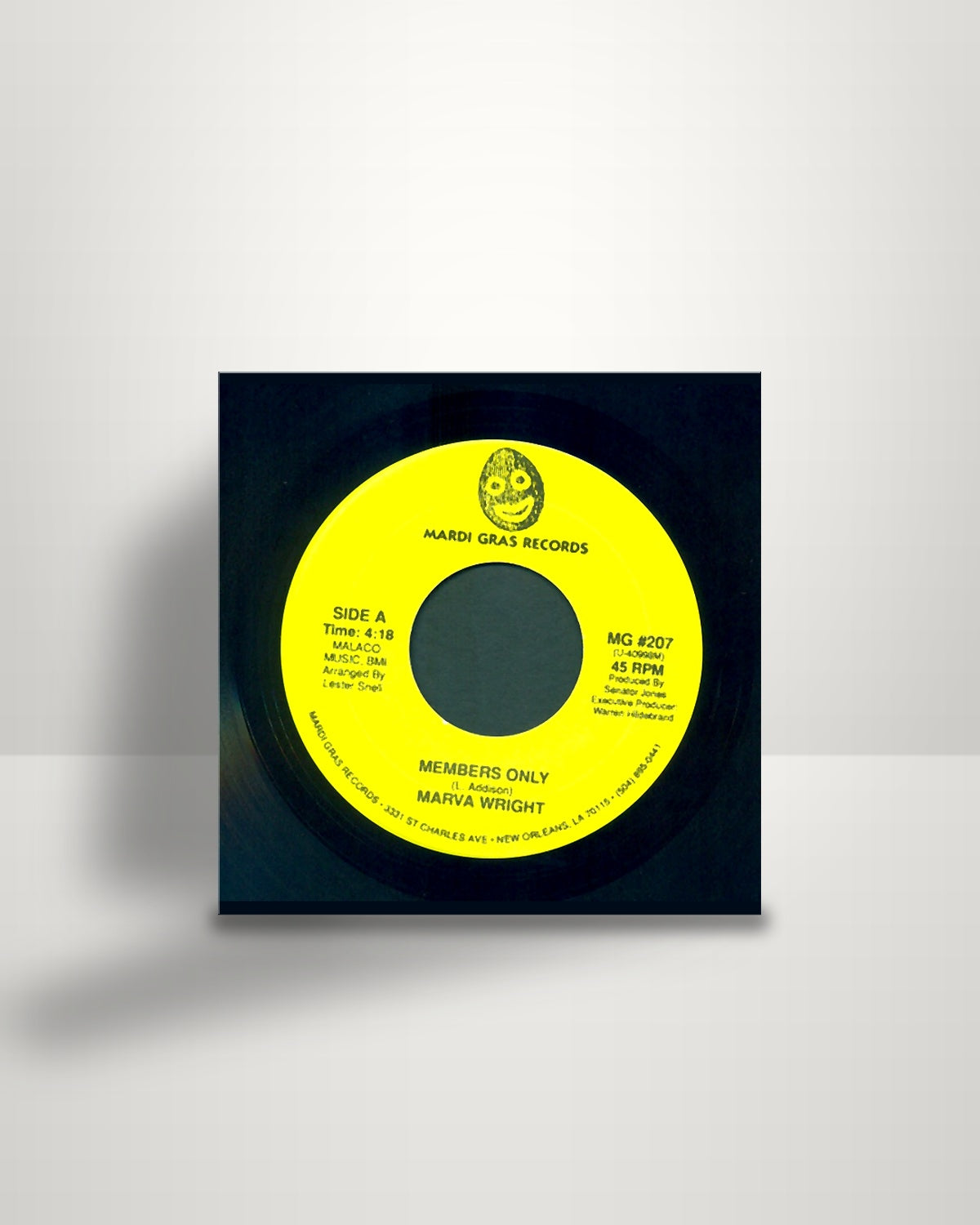 Marva Wright – Members Only / You Send Me - 7" - Mardi Gras Records US 1995
