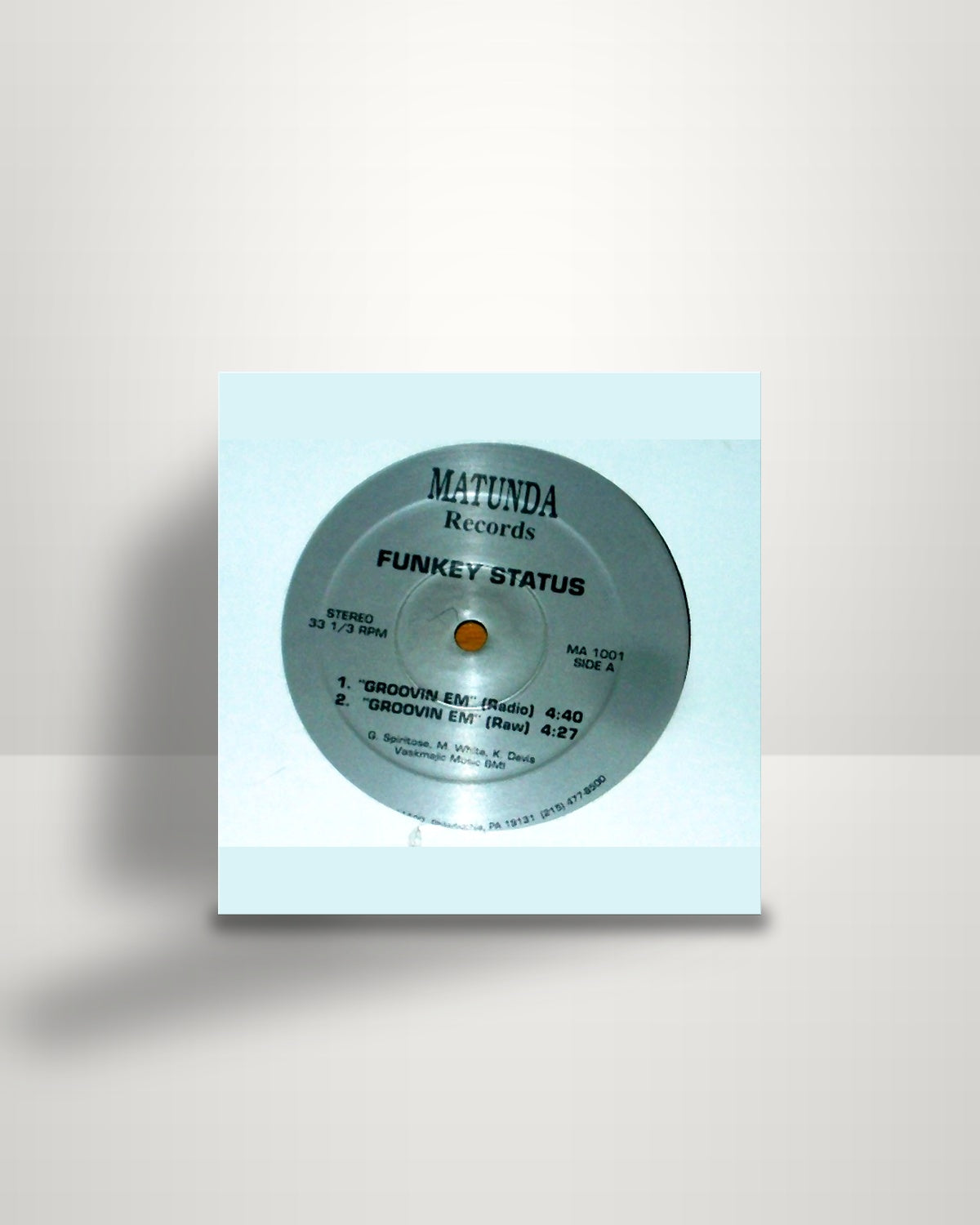 Funkey Status – "Groovin Em" - 12" - Matunda Records US