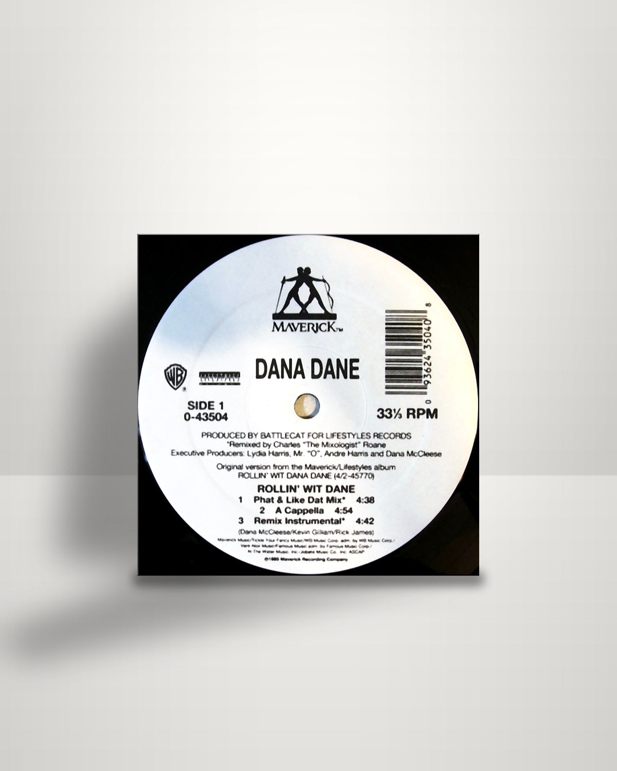 Dana Dane – Rollin' Wit Dane - 12" - Maverick US 1995