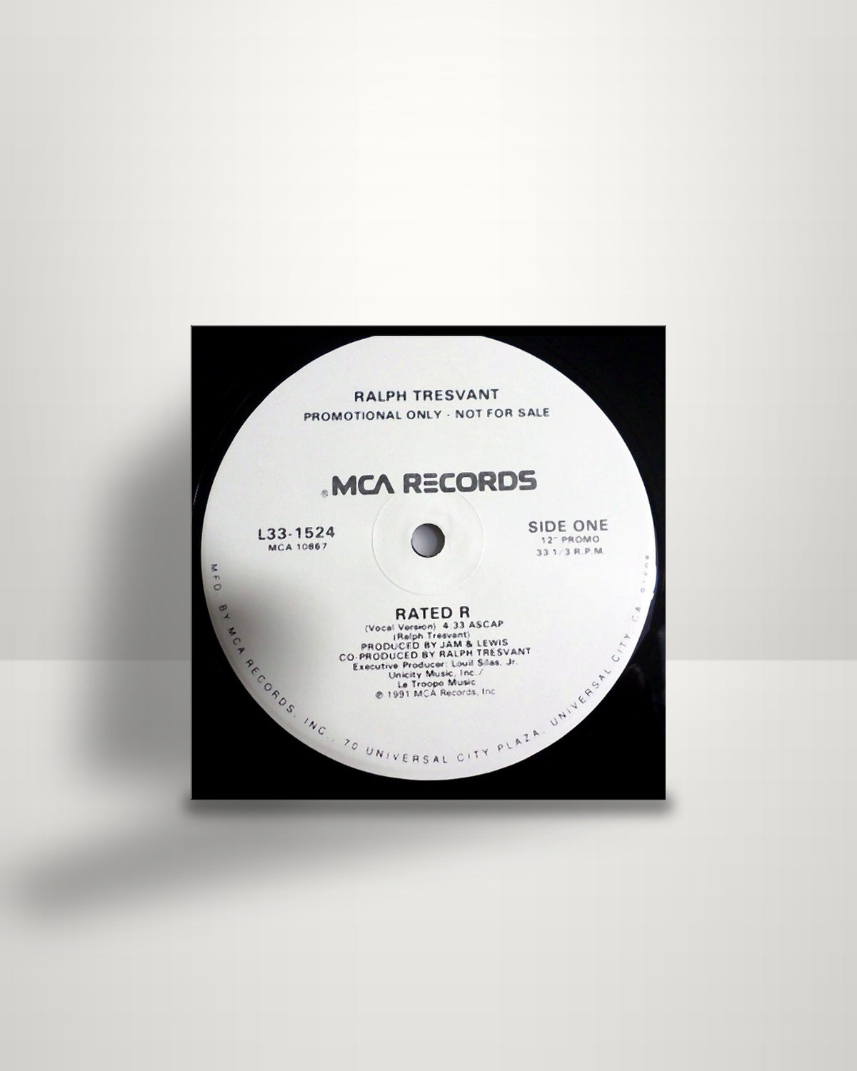 Ralph Tresvant – Rated R - 12" - MCA Records US 1991