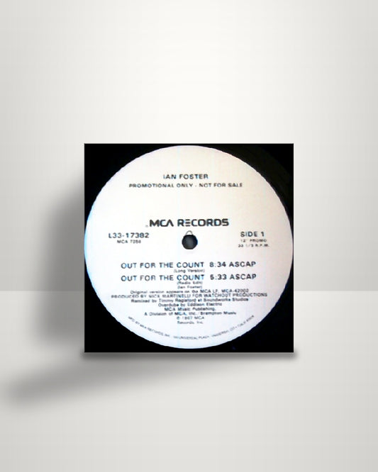 Ian Foster – Out For The Count - 12" - MCA Records US 1987