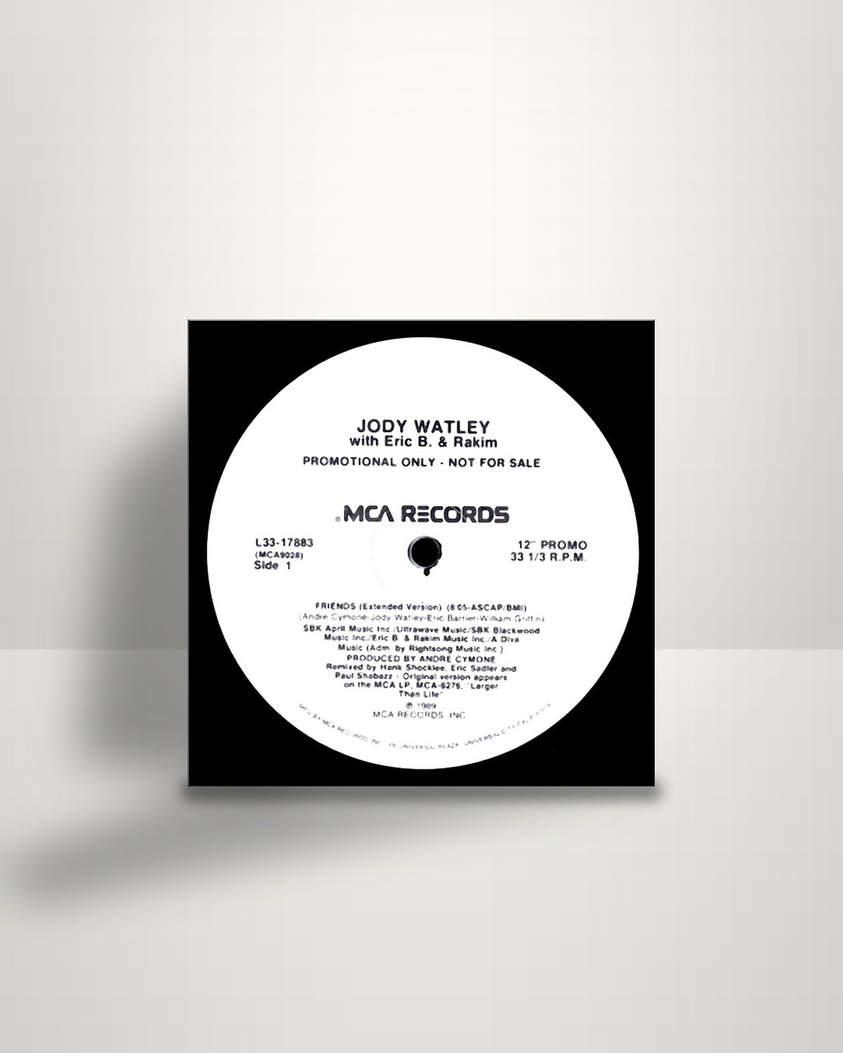 Jody Watley With Eric B. & Rakim – Friends - 12" - MCA Records US 1989