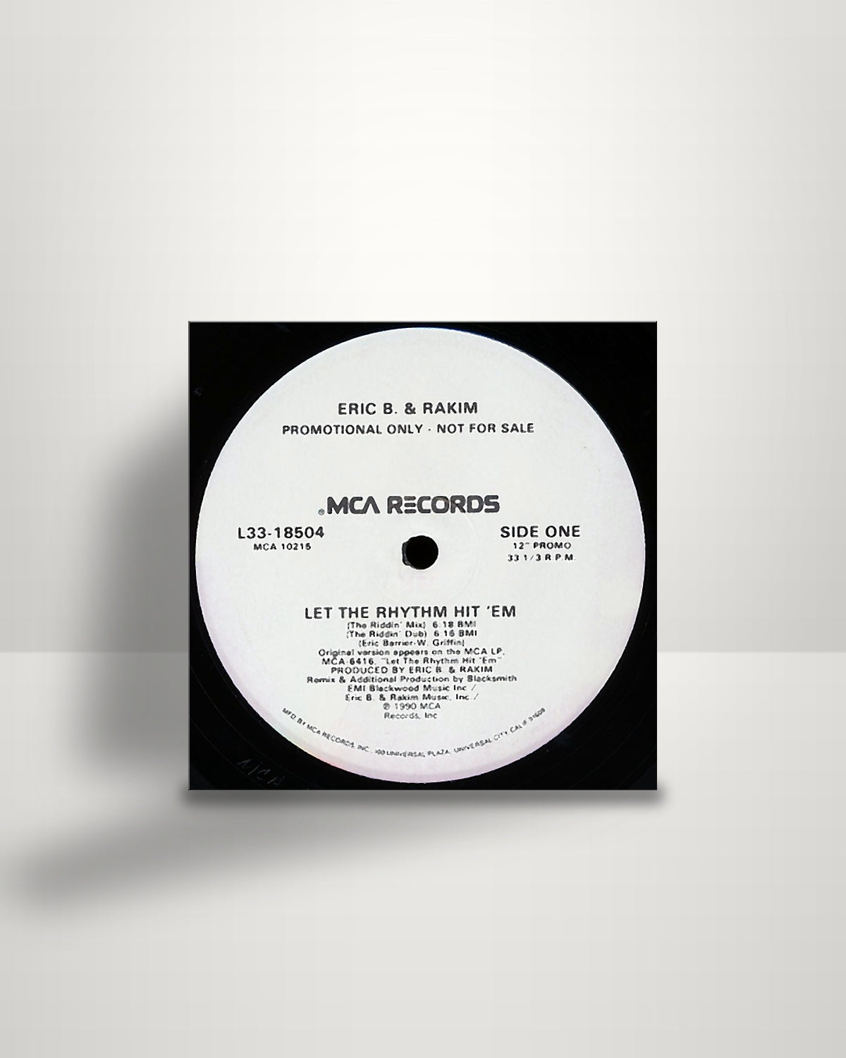 Eric B. & Rakim – Let The Rhythm Hit 'Em - 12" - MCA Records US 1990
