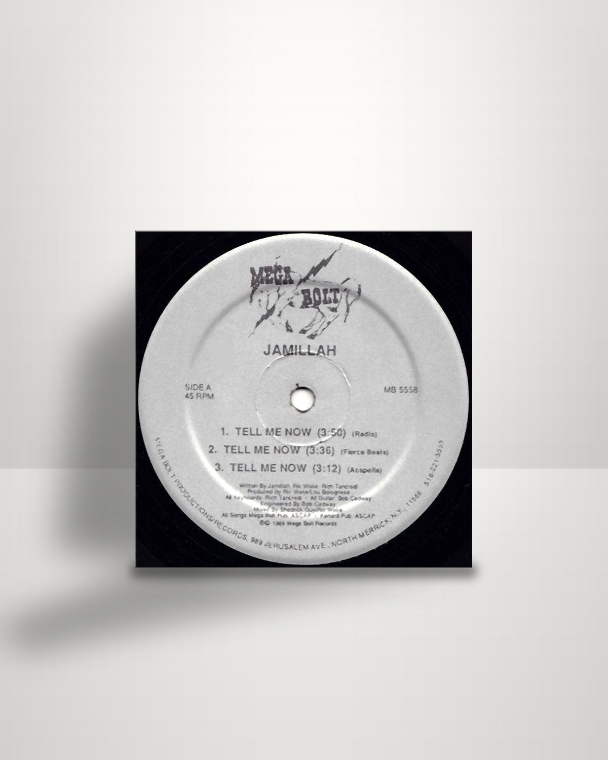 Jamillah – Tell Me Now - 12" - Mega Bolt Records US 1986
