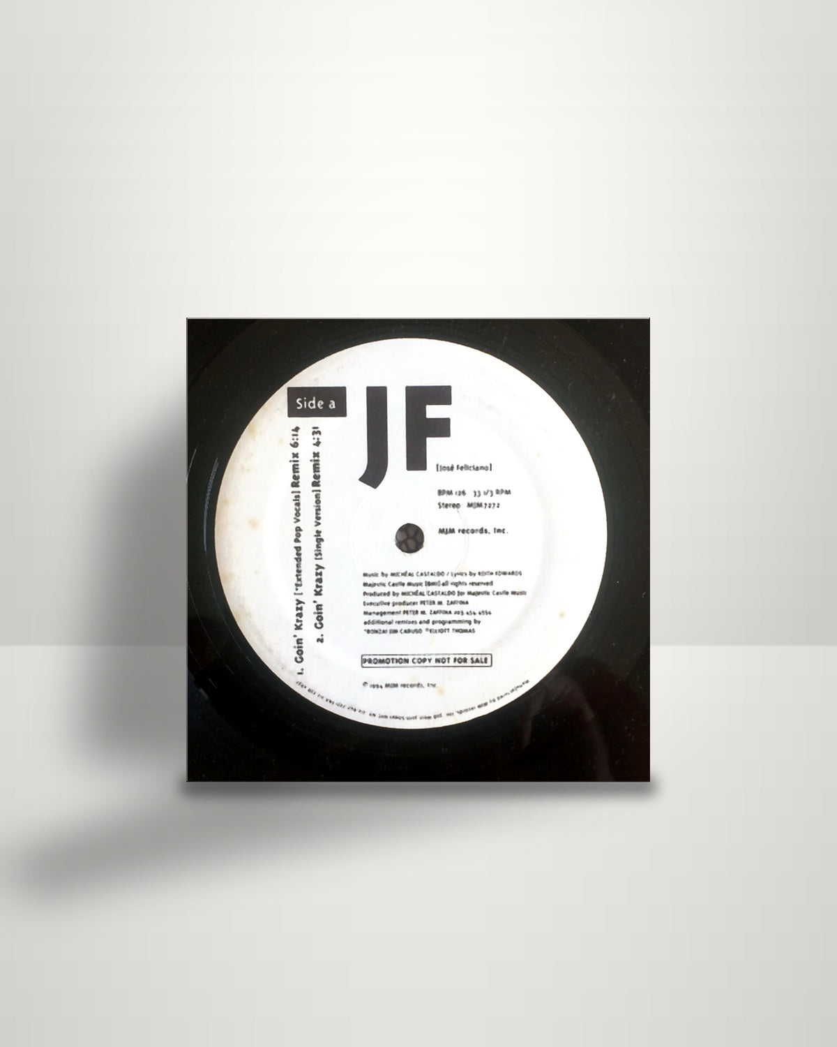 José Feliciano – Goin' Krazy - 12" - MJM Records, Inc. US 1994