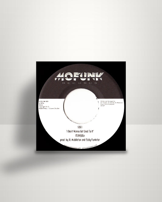 Moniquea – I Don't Wanna Get Used To It - 7" - Mofunk Records US 2013