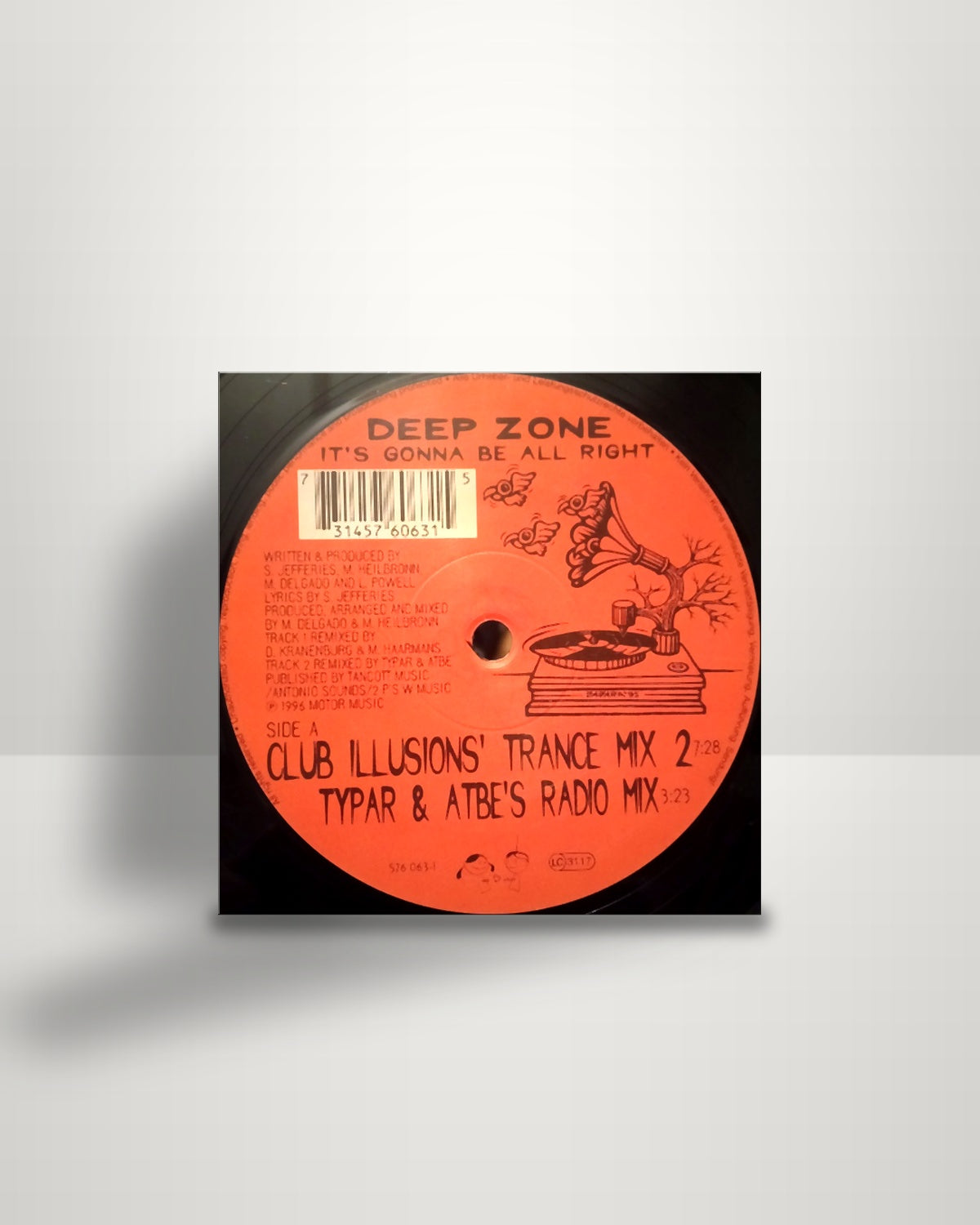 Deep Zone – It's Gonna Be Alright - 12" - Motor Music EU 1996