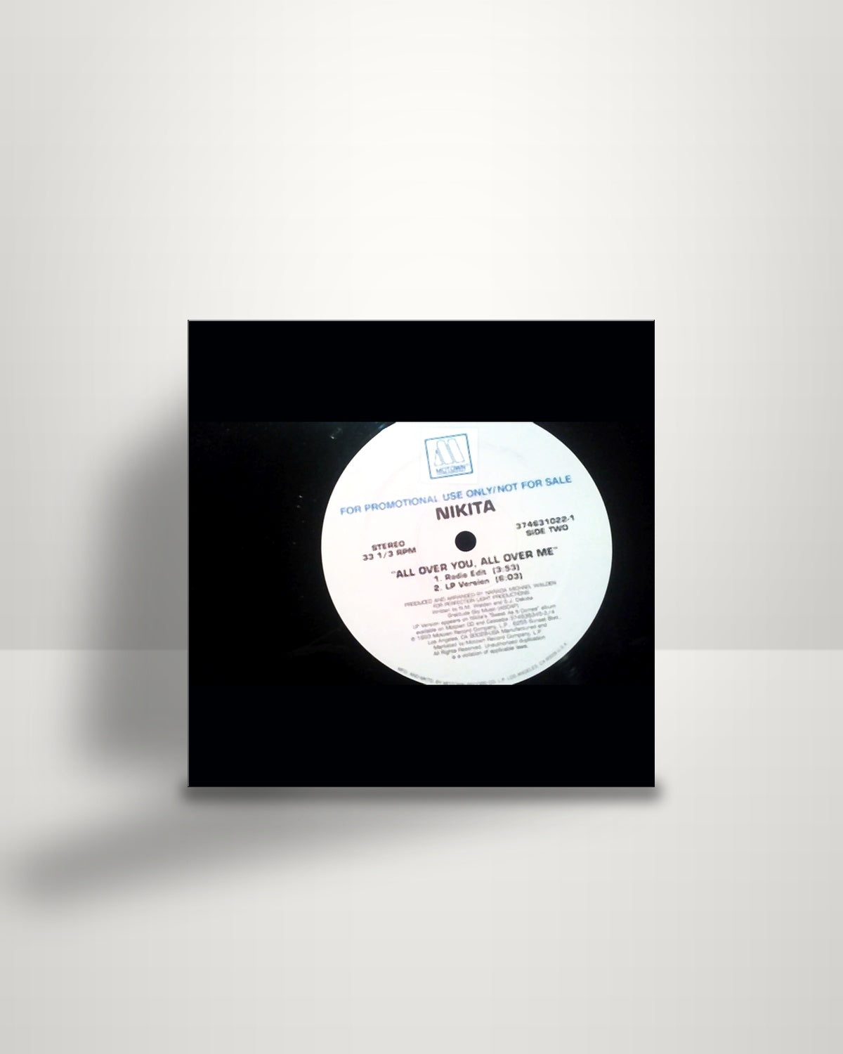 Nikita Germaine – All Over You, All Over Me - 12" - Motown US 1993