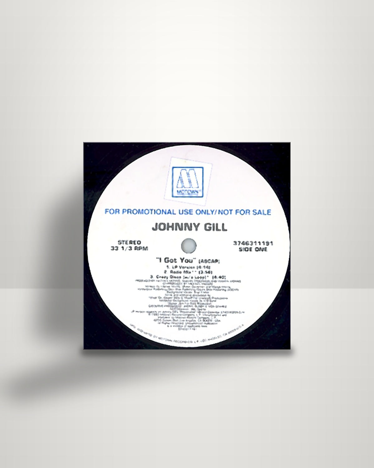 Johnny Gill – I Got You - 12" - Motown US 1993